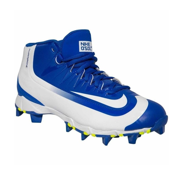 nike huarache blue and white